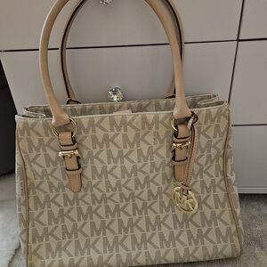 Michael Kors Tan Logo Signature Tote
